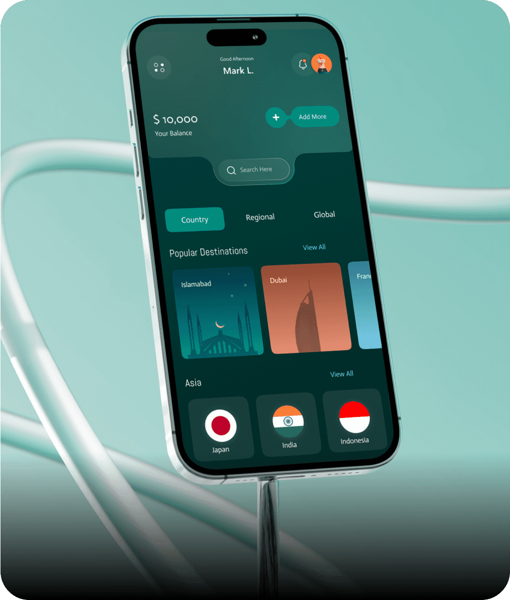 eSIM Card We Connect You Globally